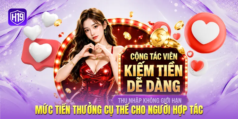 Mức tiền thưởng cụ thể cho người hợp tác